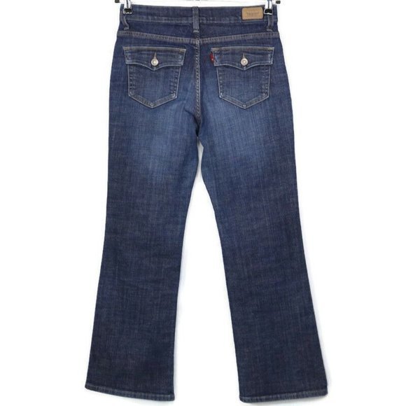 Levi's 512 Perfectly Slimming Bootcut Jeans Stretch 8 x 28‎ Short - Picture 1 of 9